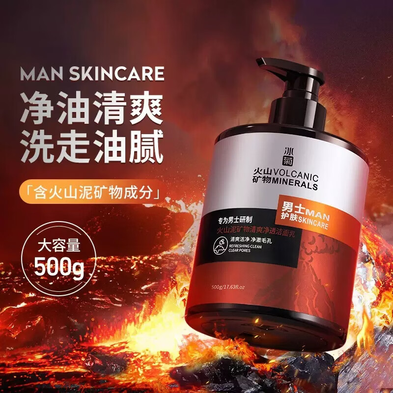 碧素堂正品山茶花氨基酸洁面慕斯控油保湿去黑头洗面奶敏肌学生护肤护肤 【双重氨基酸】500g