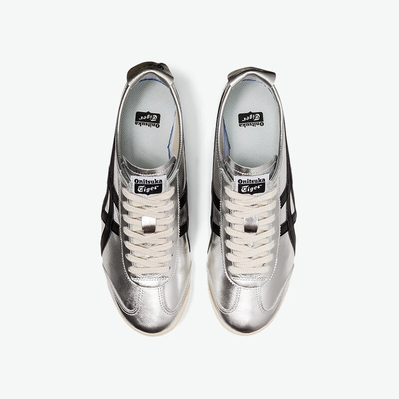 Onitsuka Tiger鬼塚虎MEXICO 66™经典复古男女款运动休闲鞋 银色/黑色 46