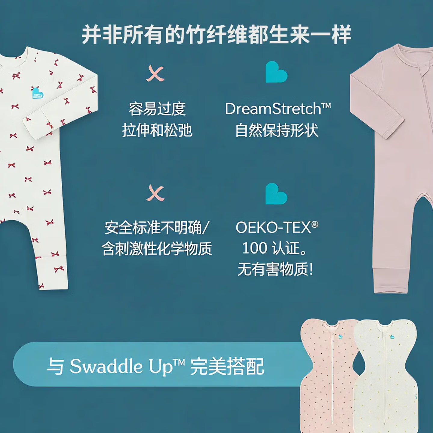 LOVE TO dream婴儿睡袋竹纤维分腿式 儿童睡袋一体式竹棉家居服 室温14-27度 奶樱小筑(连体分腿式) Size 1码:12-18个月