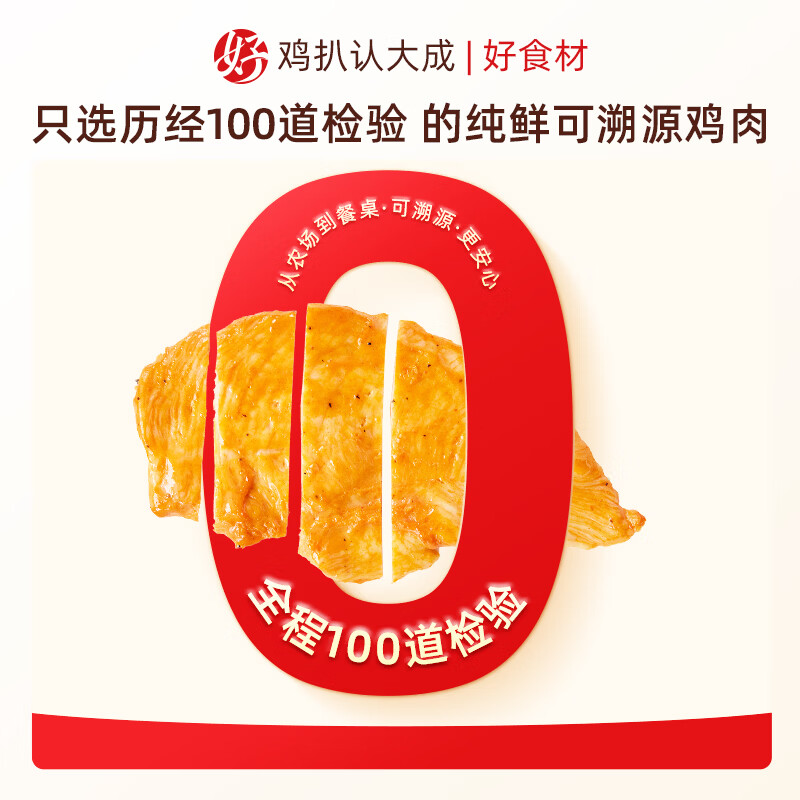 大成香煎鸡排早餐半成品鸡胸肉空气炸锅食材速食鸡排烧烤三明治鸡肉扒 (25片)奥尔良味360g*5【大品牌|放心选|安心吃】
