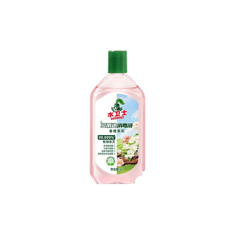 水卫士消毒液1L多用途植物香氛衣物强效除菌母婴宠杀菌家用消毒水除异味 【家庭囤货】消毒液1L*2瓶