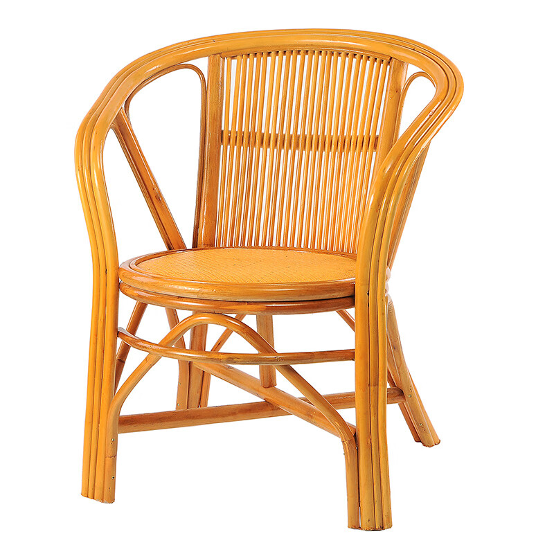 mef老式藤椅小椅子靠背藤编腾椅藤条老人单人竹椅子竹编凳子编织家用