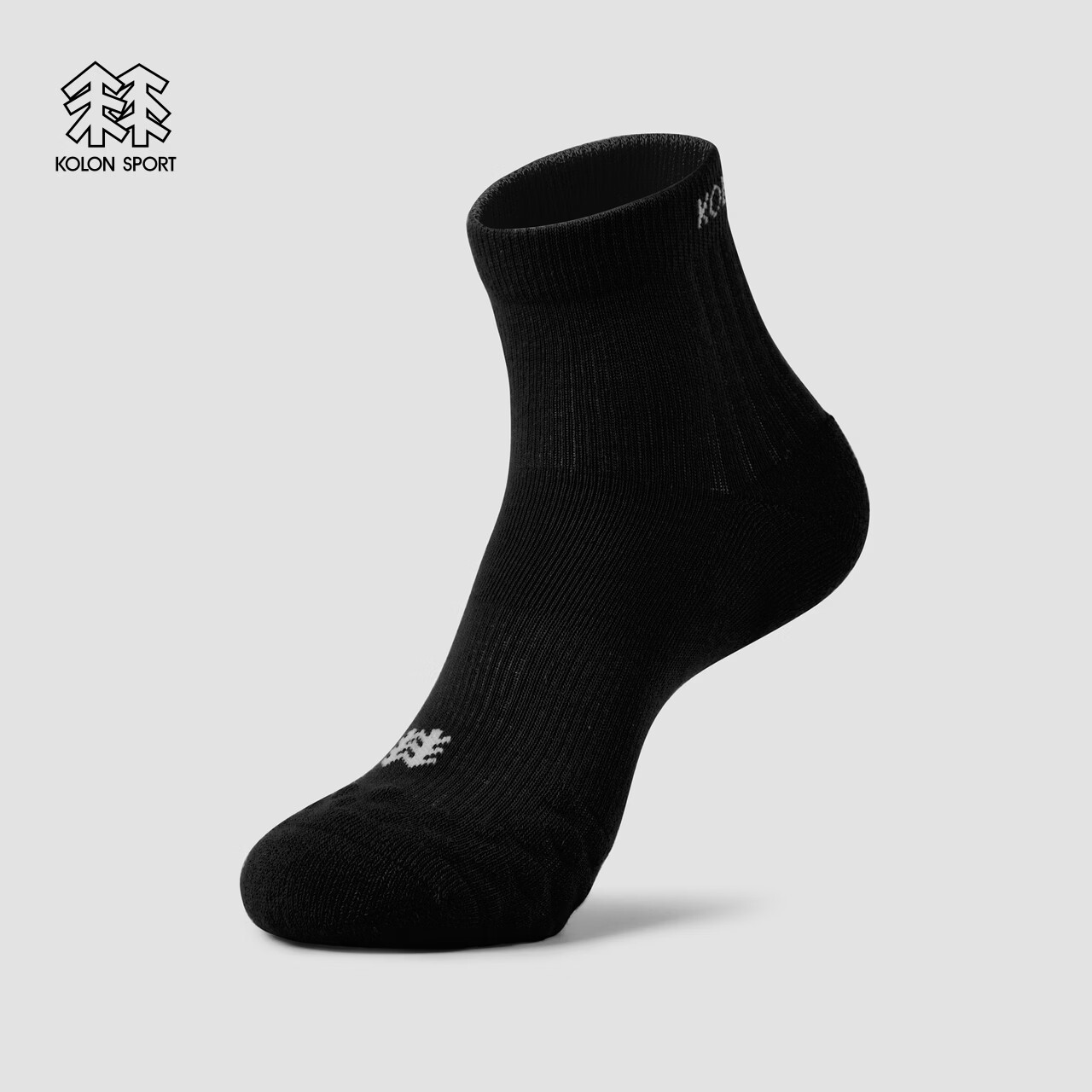KOLON SPORT/可隆户外运动袜 男女吸湿排汗抗菌露营短筒袜2双装