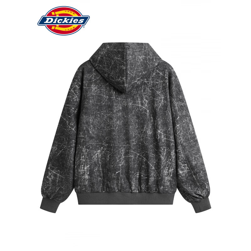 Dickies美式潮牌休闲夹克男士2026秋季新款宽松舒适撞色高街百搭外套男装 巴黎灰色 【官方正品】 L 【建议110-130斤】