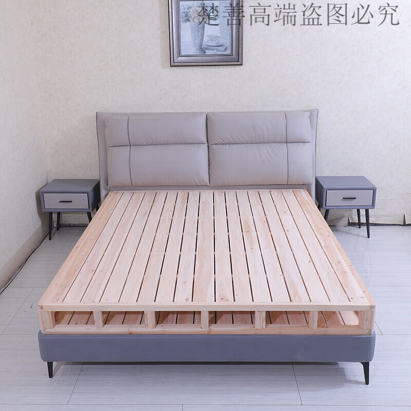 楚善香杉木硬板床垫实木床板木板整块床架1.
