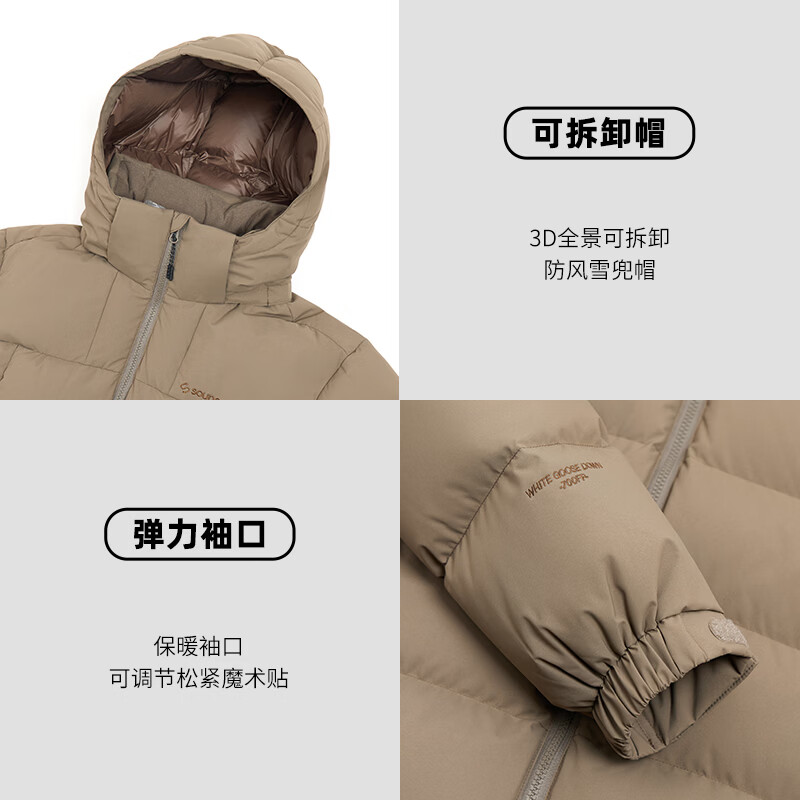 君羽户外羽绒服男短款2026新款冬季加厚保暖休闲百搭鹅绒服男士外套 宝蓝 【700蓬白鹅绒】 3XL | 充绒量210克