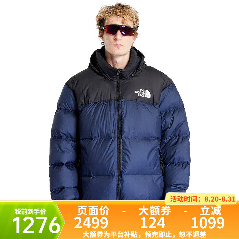 北面（The North Face）美版男女1996 Retro Nuptse系列潮牌700蓬羽绒服--鸭/鹅绒随机发 NF0A3C8D-男-GOB-北面巅峰蓝 L
