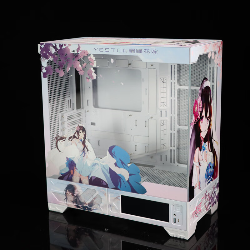 COLORFUL MOD瓦尔基里VK03水冷触摸屏幕ATX机箱 定制UV打印电脑台式机箱 机箱+屏幕+UV打印樱瞳花嫁定制