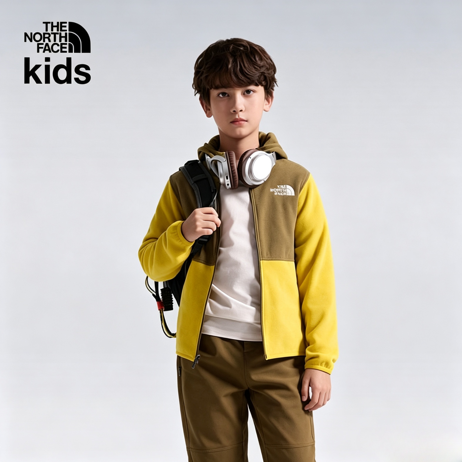 北面儿童抓绒外套男女童Glacier户外保暖新款TheNorthFace|8CVF