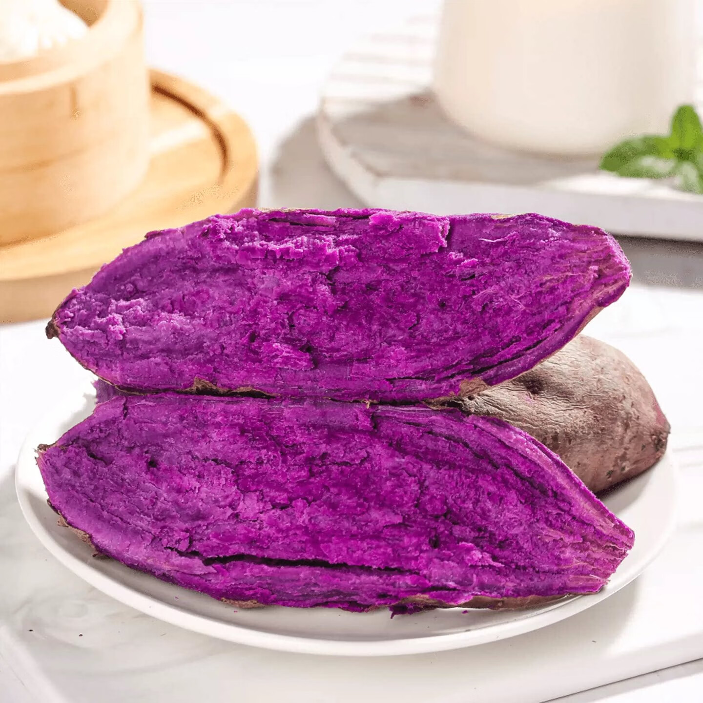 黄六爷正宗沙地紫罗兰紫薯农家自种新鲜番薯软糯香甜宝宝辅食产地直发 精选果5斤(实惠好享) 单果100-250g
