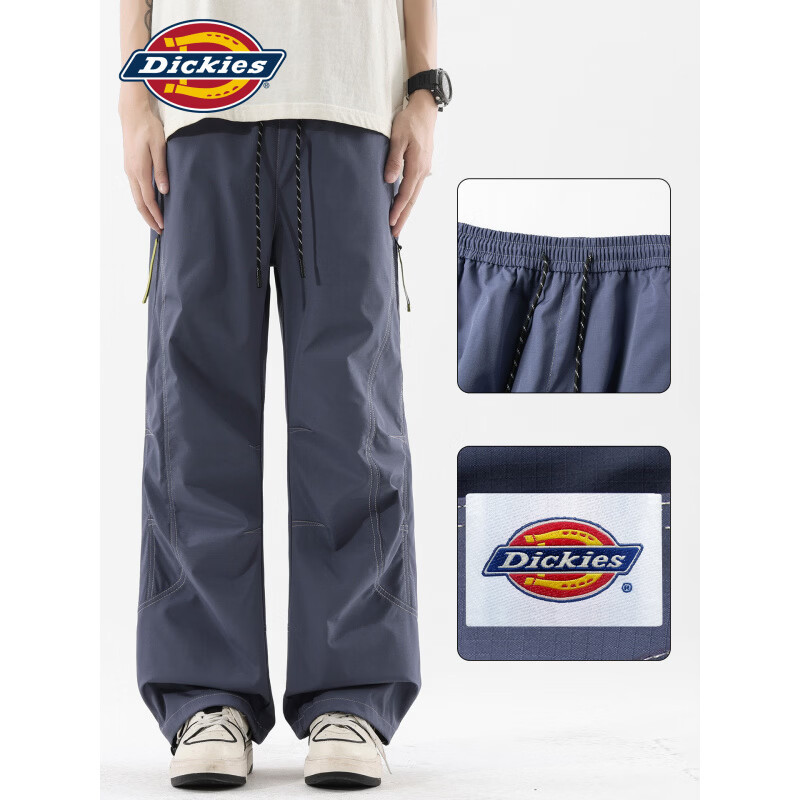 Dickies美式复古休闲裤男士2026秋季新款宽松舒适百搭运动时尚长裤子男装 黑色 【官方正品】 2XL 【建议155-175斤】