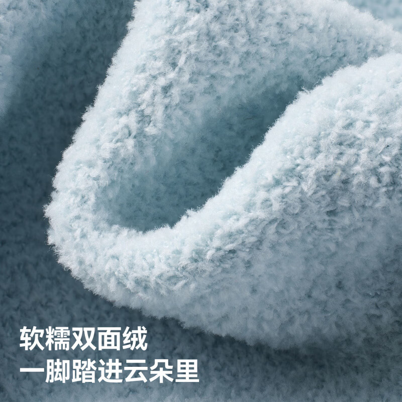 贝肽斯婴儿长筒袜秋冬宝宝发热抗菌加绒棉袜男女童过膝保暖不勒腿长筒袜 云海蓝屿 6-12月