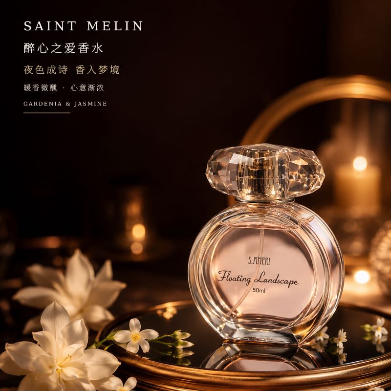 圣美伦(Saint Melin)新款醉心之爱香水甜心温柔少女香花香女士持久留香淡香水送女朋友 醉心之爱 50ml