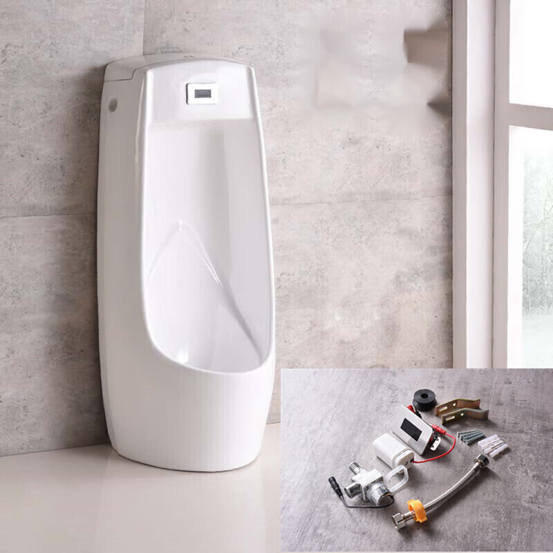 toto卫浴工程酒店陶瓷一体感应式落地小便器 小便斗小便池 落地式小便