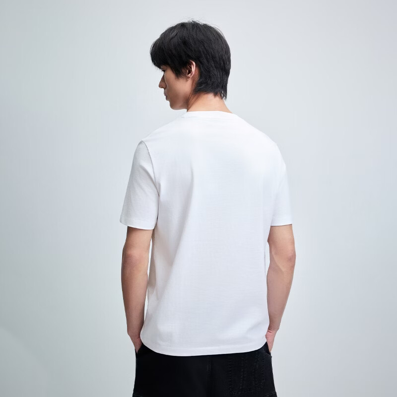 杰克·琼斯(JACK&JONES)男装夏季短袖T恤合集 226201187A06本白色 常规 M (175)