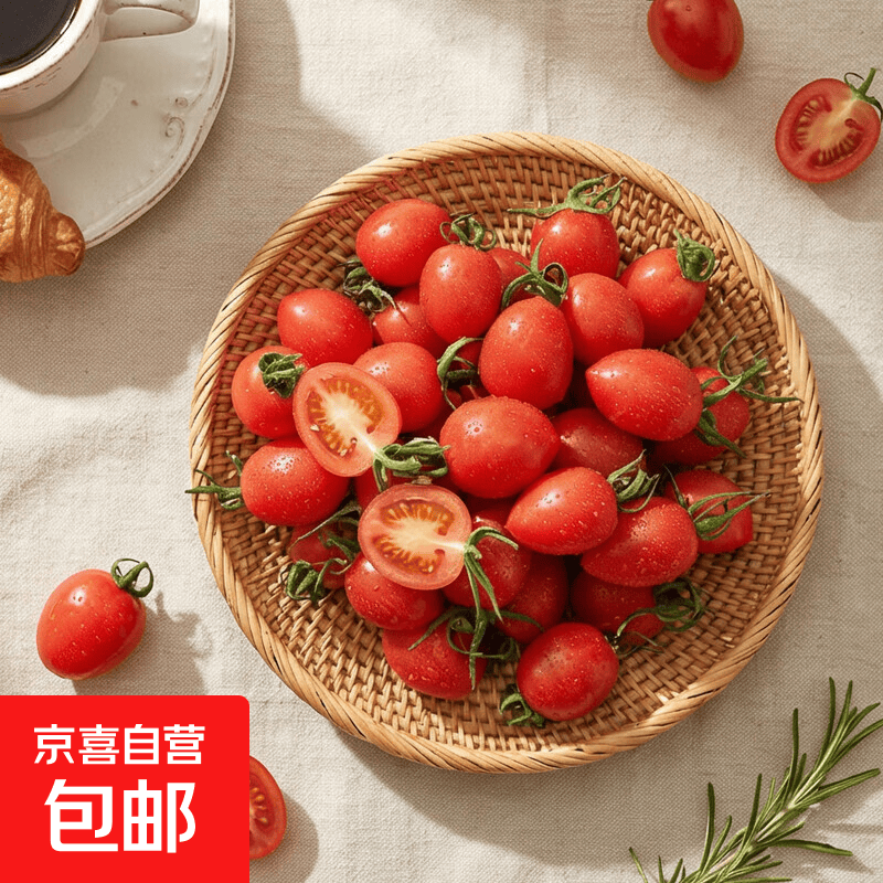 圣女果千禧水果菜减脂代餐办公室零食酸甜可口新鲜小番茄产地直发 5斤带箱 5斤 仅10.9元 圣女果千禧水果菜减脂代餐办公室零食酸甜可口新鲜小番茄产地直发 5斤带箱 5斤 仅10.9元