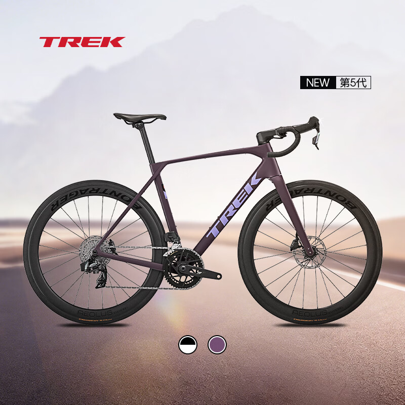 崔克（TREK）DOMANE SL 6 AXS 碳纤维电变轻量气动舒适耐力公路自行车 哑光深灰紫色 门店提取 M/L （建议身高177-184CM） 24速
