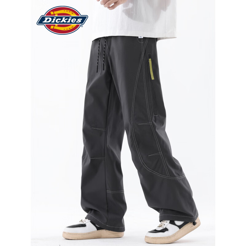 Dickies美式复古休闲裤男士2026秋季新款宽松舒适百搭运动时尚长裤子男装 黑色 【官方正品】 2XL 【建议155-175斤】