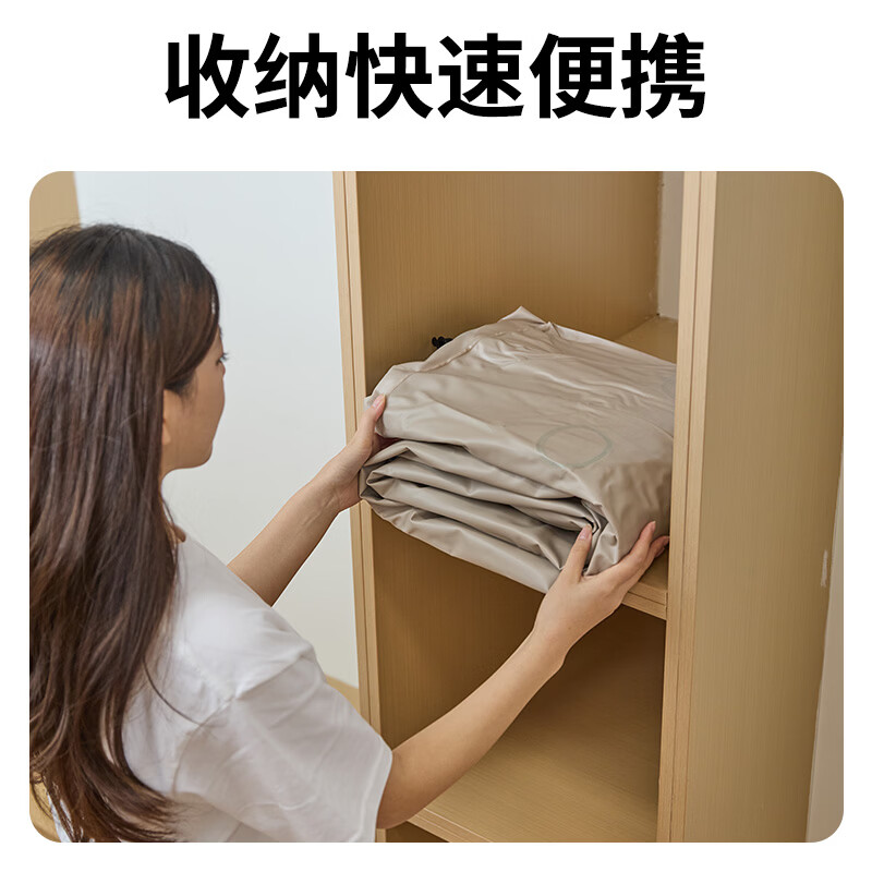 Bestway充气床家用户外充气床垫加厚便携气垫床带靠背防潮垫单人双人坐垫 浅棕色内置泵|单人加高|191*99*43cm 标配电泵