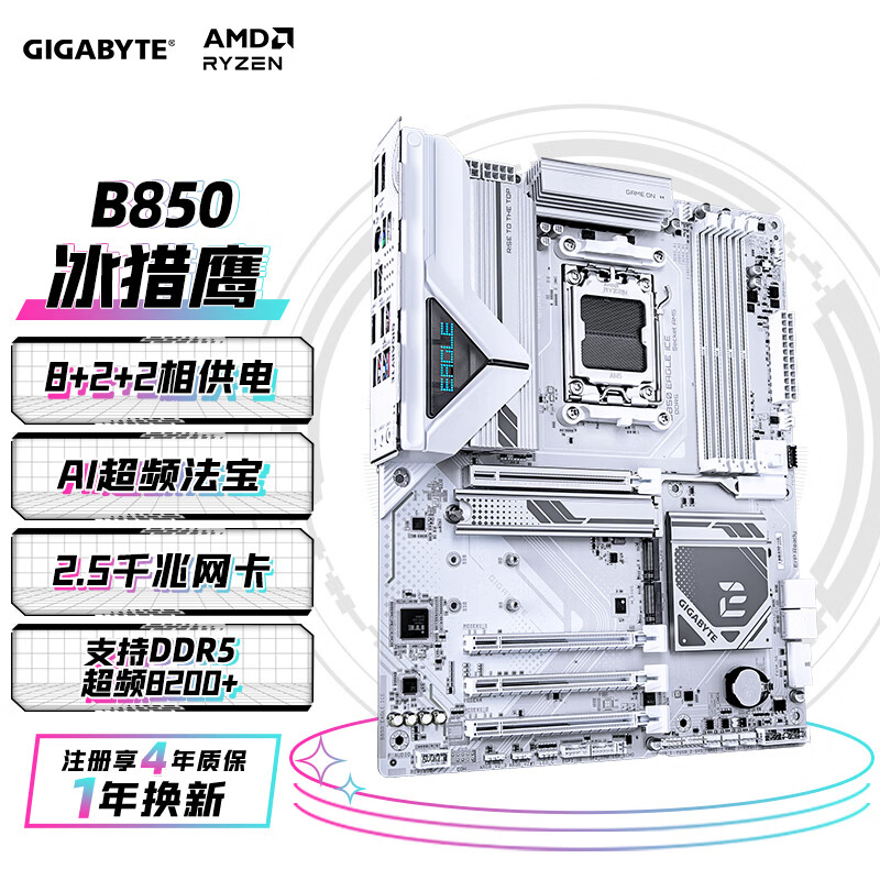 技嘉 冰猎鹰B850 EAGLE ICE DDR5 图 2