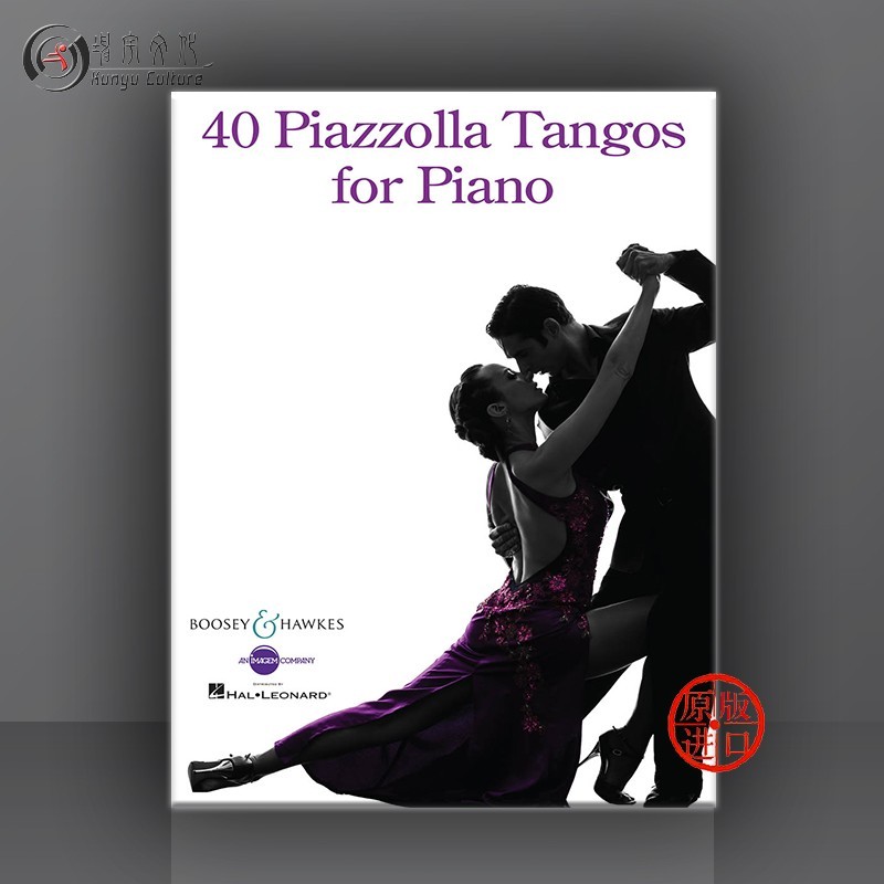 皮亚佐拉 40首探戈舞曲 钢琴独奏 博浩原版乐谱书 Astor Piazzolla 40 Piazzolla Tangos for Piano BHI24678/HL48023139