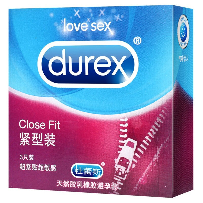 durex 杜雷斯 避孕套 安全套 紧型装3只装