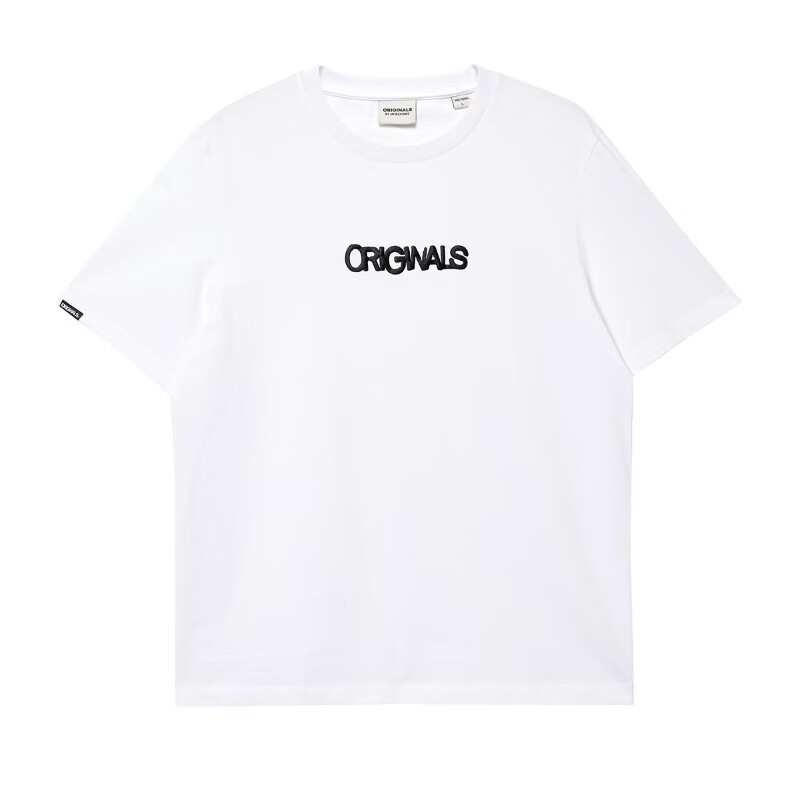 杰克·琼斯(JACK&JONES)男装夏季短袖T恤合集 226201187A06本白色 常规 M (175)