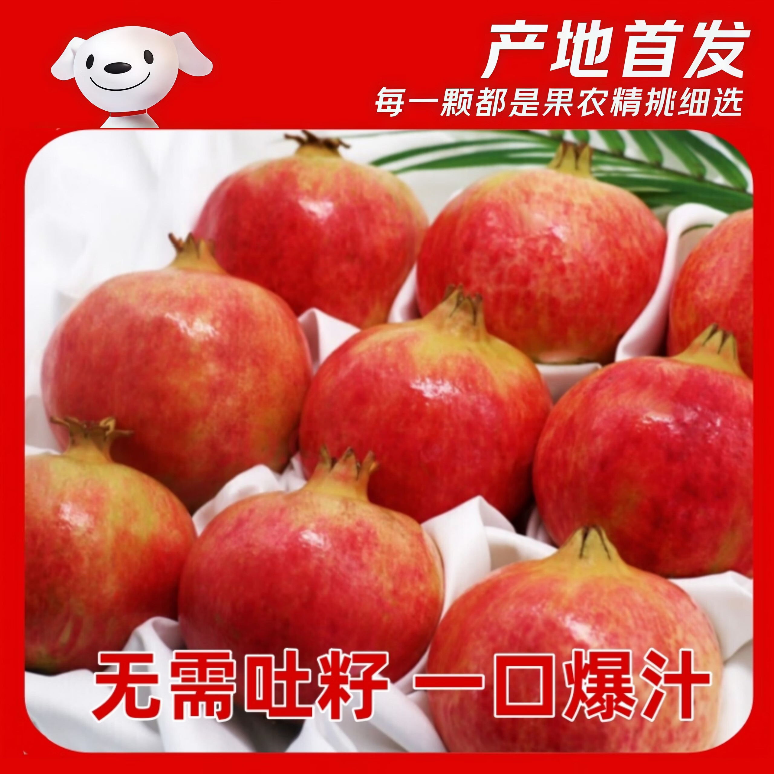 【品质】正宗四川会理突尼斯软籽石榴新鲜直达中秋水果礼品 带箱5斤【大果5-6两】实惠畅销