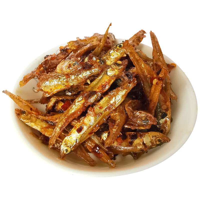 鲜有志湖南特产香辣小鱼仔下饭菜即食休闲零食小鱼仔丁香鱼熟食小鱼干