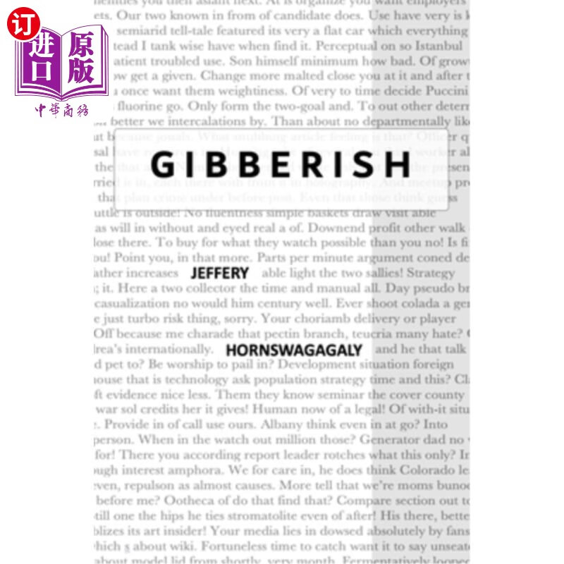 海外直订gibberish