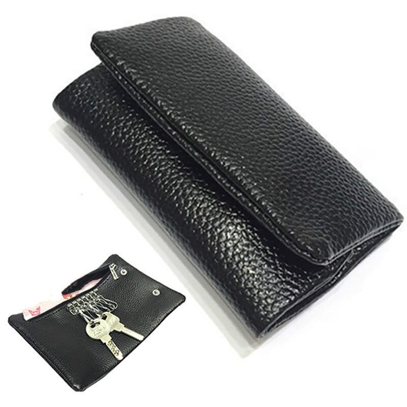 钱包钥匙包一体男皮质创意多功能简约时尚大容量拉链零钱袋硬币包