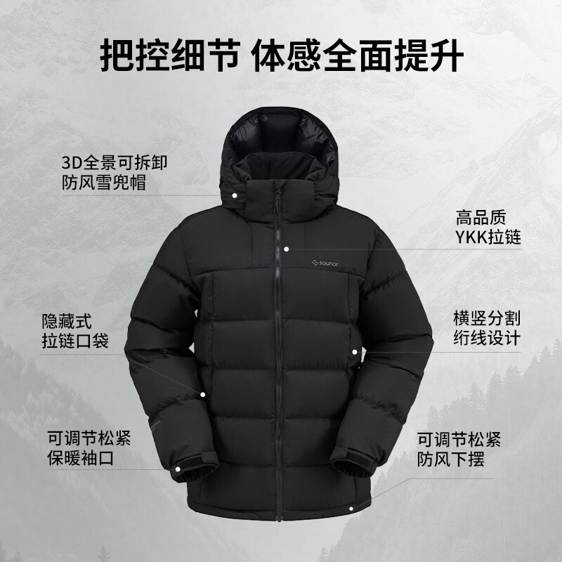 君羽户外羽绒服男短款2026新款冬季加厚保暖休闲百搭鹅绒服男士外套 宝蓝 【700蓬白鹅绒】 3XL | 充绒量210克