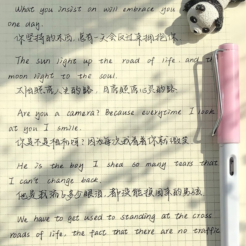 字体漂亮大气清秀情书翩翩体网红手写牛奶体速成成人字帖硬笔练字临摹