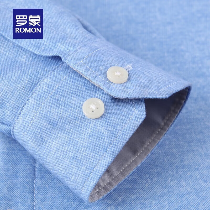 罗蒙（ROMON）加绒加厚保暖格子长袖衬衫男士秋冬中老年商务休闲免烫衬衣爸爸装 黑色条纹 L