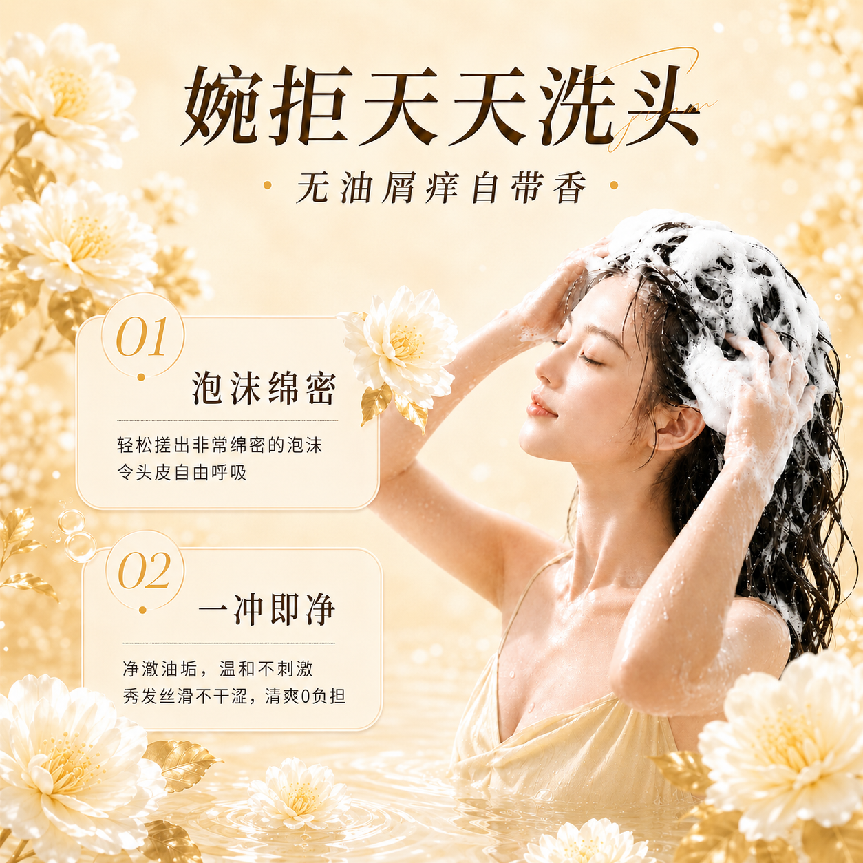 DR.VERYOCE洗发水男女士专用去屑止痒控油持久蓬松留香氨基酸花香洗头膏发露 白茶洗发水850ml-1+白茶沐浴露850ml-1【洗护套装】 商超控油去屑香氛洗发水热卖TOP