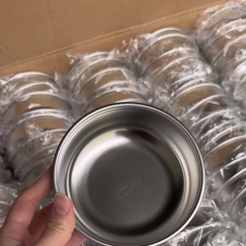 CRHMMFLF304不锈钢蒸菜蒸蛋小碗鸡蛋羹婴幼儿辅食蒸碗甜品点心碗儿童汤碗 大号碗12.5cm*4.3cm【一个】餸