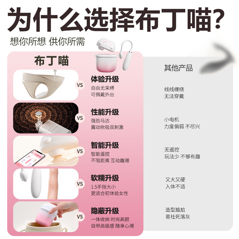 谜姬异地远程遥控制跳蛋情趣用品成人女性用自慰器小女生喜欢的玩具棒 布丁喵粉-抗菌无线吮吸震动跳弹女人专用外出穿戴自卫