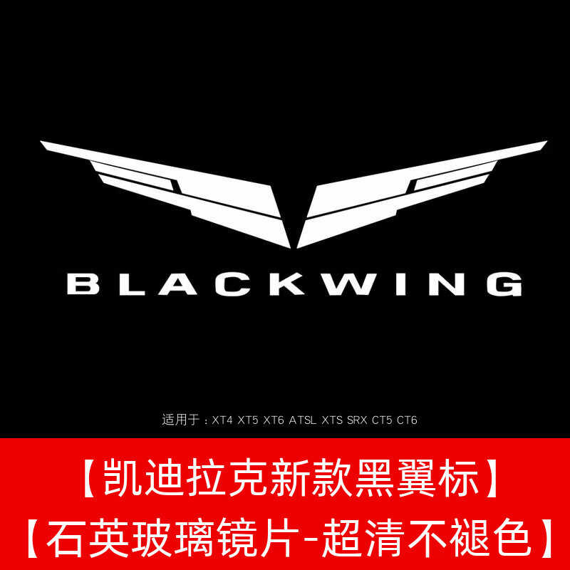 迪彥凱迪拉克CT5后視鏡迎賓燈CT4CT6ATSL改裝配件車門投影燈地毯 車門燈黑翼標單個價 升級款超清