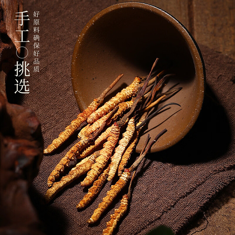 杞里香出塞冬虫夏草20g装 头期冬虫夏草干货礼盒健康好礼佳节年货送长辈 杞里香冬虫夏草礼盒(1g/3条) 20g*1盒