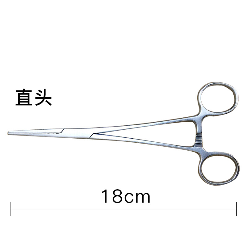 实用拔罐用的工具 夹子 夹棉拔罐镊子直头钳家用 长度18cm(直头)