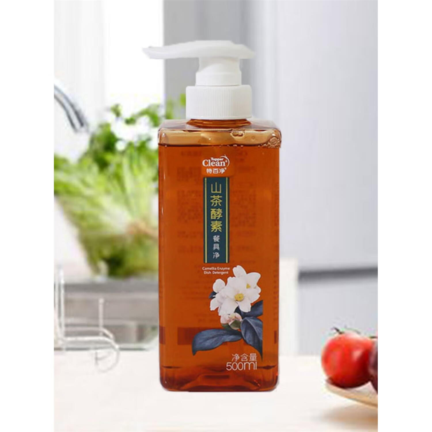 jphznb 500ml山茶酵素餐具净油污清洁剂特百惠洗洁精环保快速去油渍