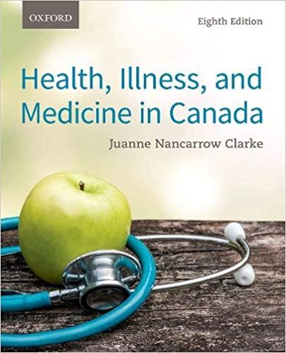 预订health, illness, and medicine in canada