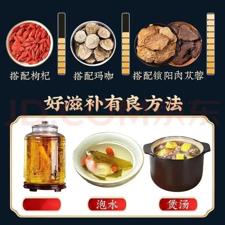 同仁堂甘肃野生特级淫羊藿叶片中药材正宗新货嗷嗷叫泡酒料泡水滋补男性 精切淫羊藿 125g*6罐 益精固本