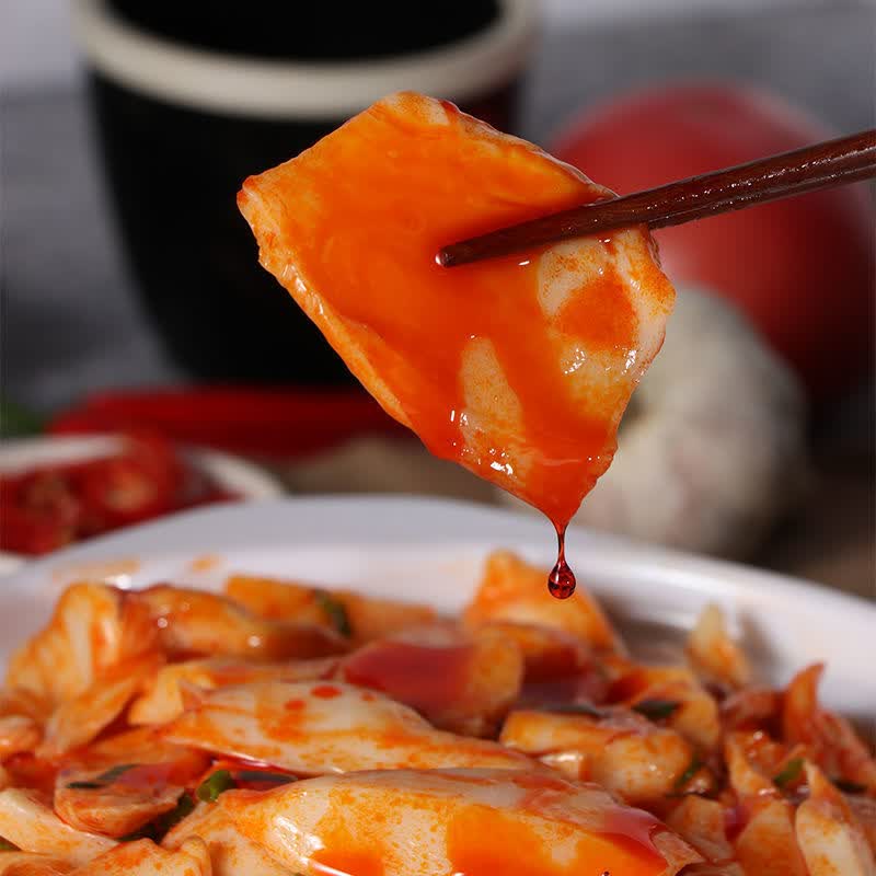 善食小当家香辣杏鲍菇袋装300g酱菜红油蘑菇小吃即食下饭菜拌饭速食