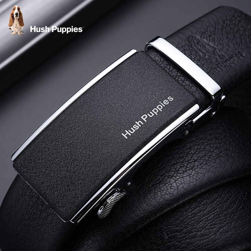 暇步士(Hush Puppies)本命年马年红腰带男真皮自动扣头层牛皮红色皮带裤带商务高端奢品 外黑内红948W 110cm