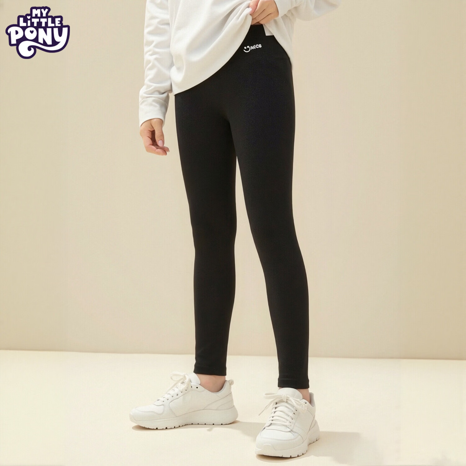 小马宝莉2026新款儿童打底裤女童春秋超弹力长裤子少女儿童裤子女童打底裤 粉色 100 身高建议90-100CM