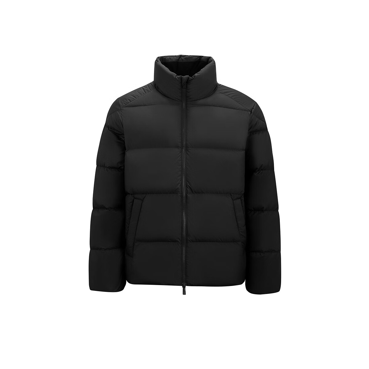 森马（Semir）销量170w+丨轻松羽绒服男冬季防风防泼水立领纯色外套26新款上衣 【1000+清洁度】黑色（灰鸭绒）90001 L