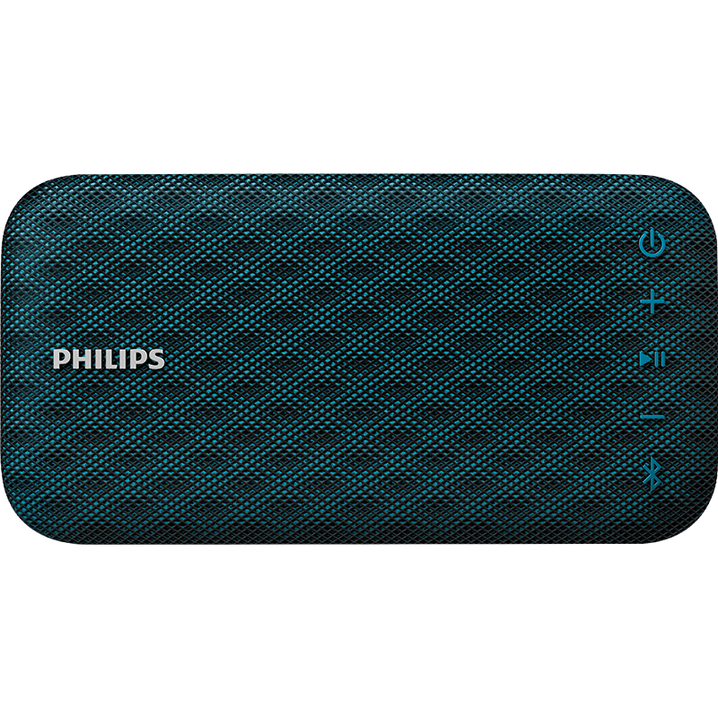 飞利浦（PHILIPS）BT3900 音乐手包 防水蓝牙音箱 纤薄便携电脑音响  户外运动/免提通话 蓝色