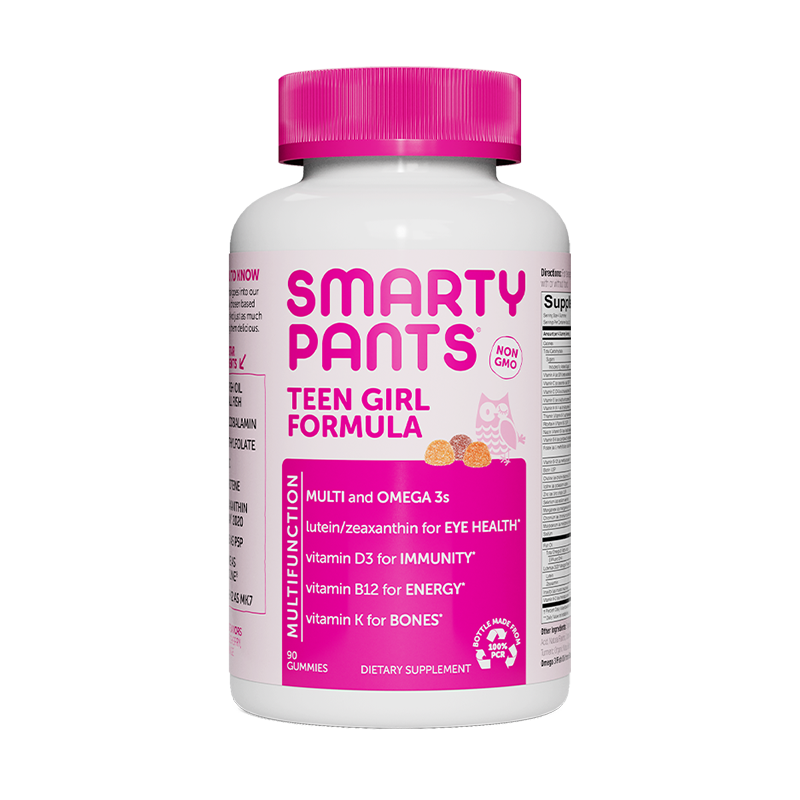 SmartyPants青少年女性复合维生素软糖猫头鹰软糖多种维生素90粒  联合利华旗下100014145653