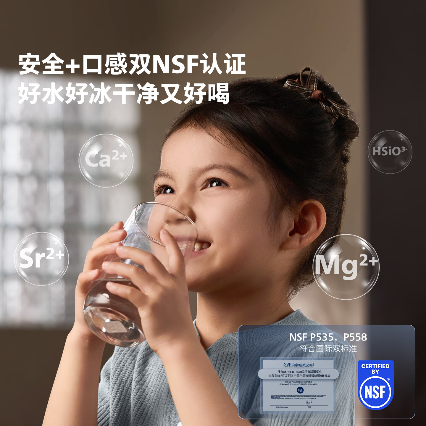 飞利浦(PHILIPS)净水器冰境i2pro制冰机饮水机净饮机 台式免安装直饮一体机 冰沙冰块冰水加热即热RO反渗透ADD8666 【冰境i2pro】ADD8666